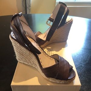 COACH Veronica Veg Leather Espadrille Sandal